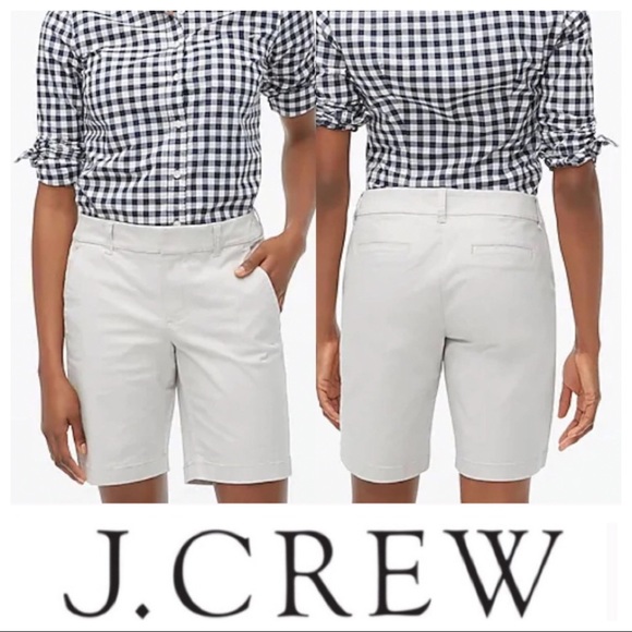 J. Crew Pants - 🔴White “City Fit” Chino Bermuda Shorts